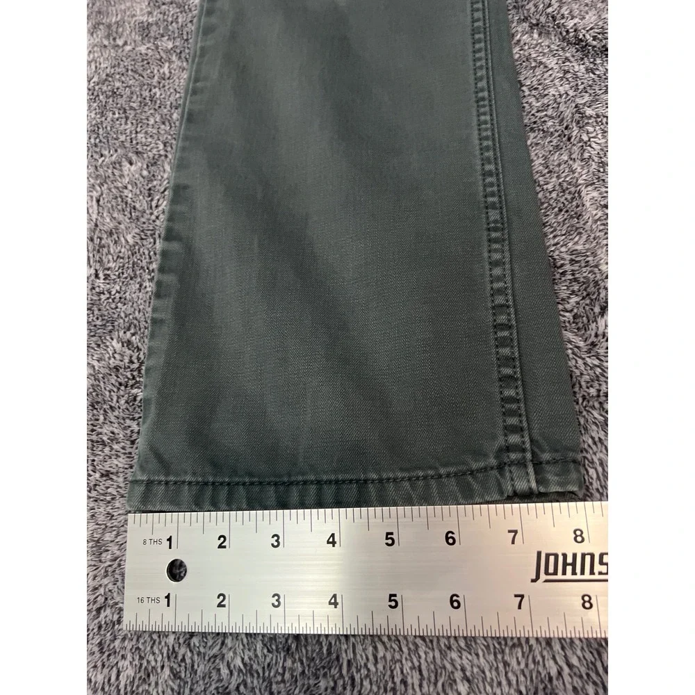 Levis 514 Straight Fit Pants Mens 31x30 Dark Green Olive Cotton Twill Jeans